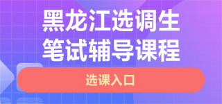 黑龙江选调生笔试课程